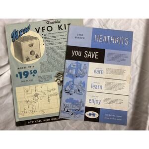 HEATHKIT Winter 1958 Catalog - Electronic Equipment Kit + 2nd Mail Order Catalog